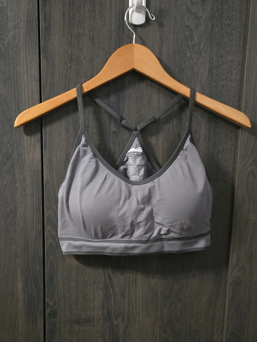Avia Gray Strappy Sports Bra
